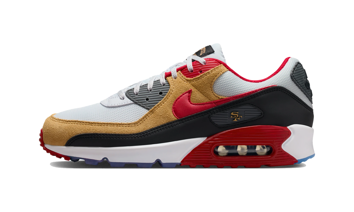 Overkicks - Nike Air Max 90 San Francisco 49ers (II7588-100) - vista lateral