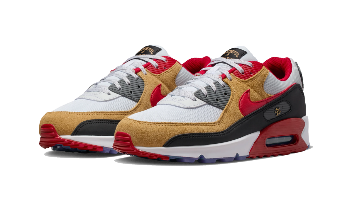 Overkicks - Nike Air Max 90 San Francisco 49ers (II7588-100) - vista trasera