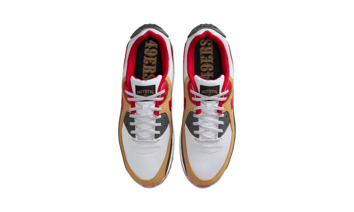Overkicks - Nike Air Max 90 San Francisco 49ers (II7588-100) - vista superior