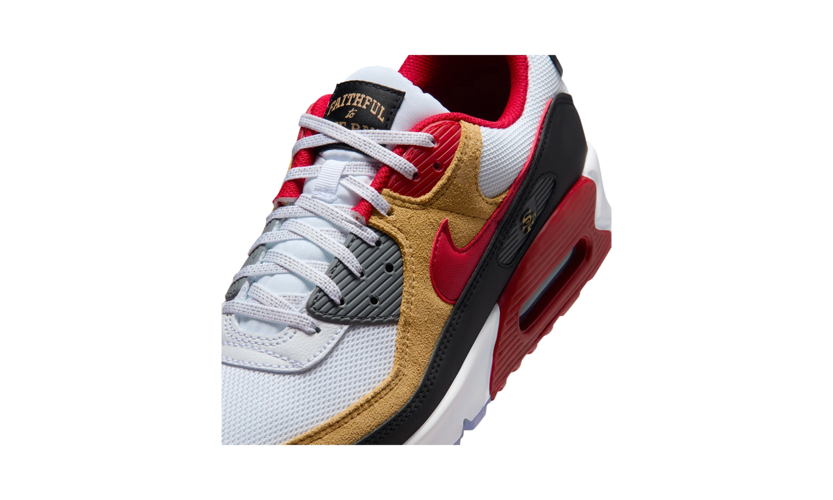Overkicks - Nike Air Max 90 San Francisco 49ers (II7588-100) - detalle lateral interior