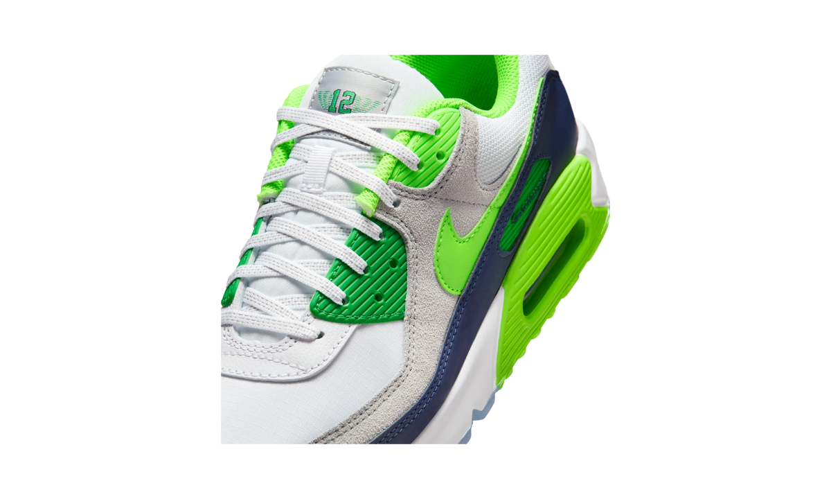 Overkicks - Nike Air Max 90 Seattle Seahawks (II7534-100) - detalle lateral interior