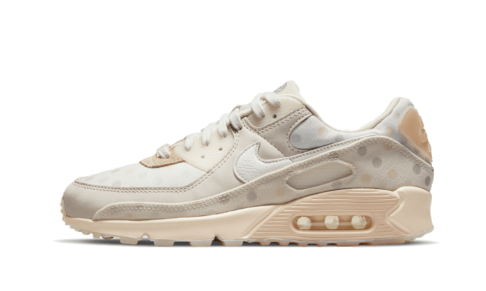 Overkicks - Nike Air Max 90 Shimmer Polka Dot Sand (CZ1929-200) - vista lateral