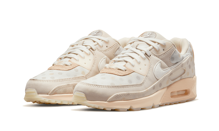 Overkicks - Nike Air Max 90 Shimmer Polka Dot Sand (CZ1929-200) - vista trasera