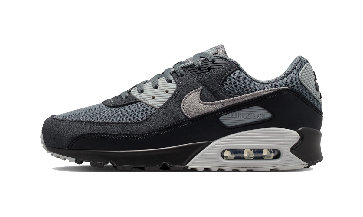 Overkicks - Nike Air Max 90 Smoke Grey Black Photon Dust (DM0029-020) - vista lateral