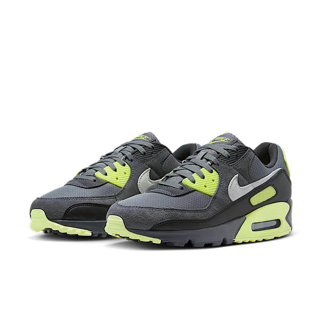 Overkicks - Nike Air Max 90 Smoke Grey Light Lemon Twist (DM0029-012) - vista trasera