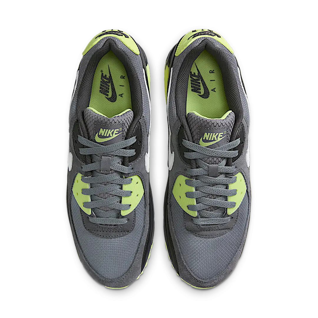 Overkicks - Nike Air Max 90 Smoke Grey Light Lemon Twist (DM0029-012) - par completo