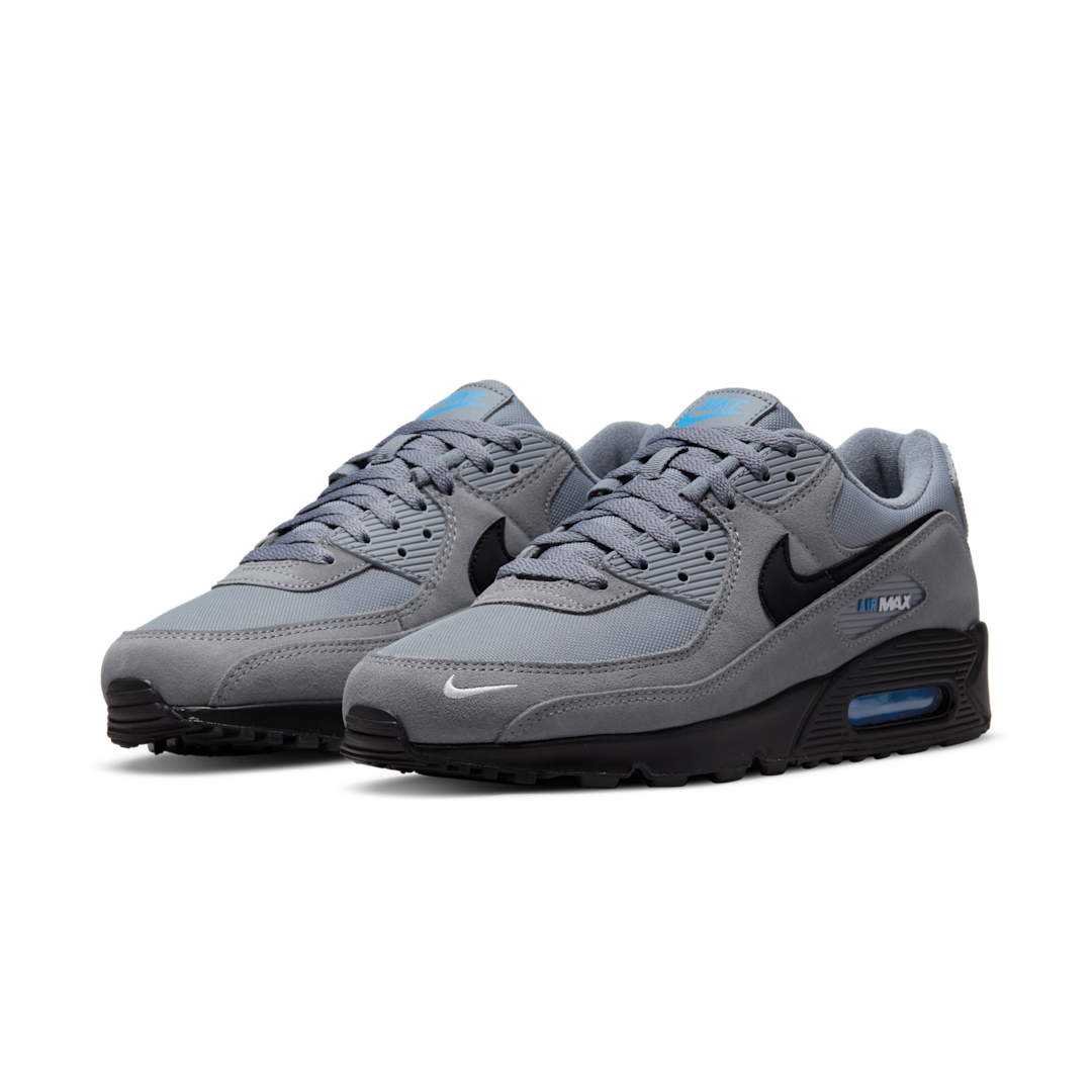 Overkicks - Nike Air Max 90 Smoke Grey Light Photo Blue (DO6706-002) - vista trasera