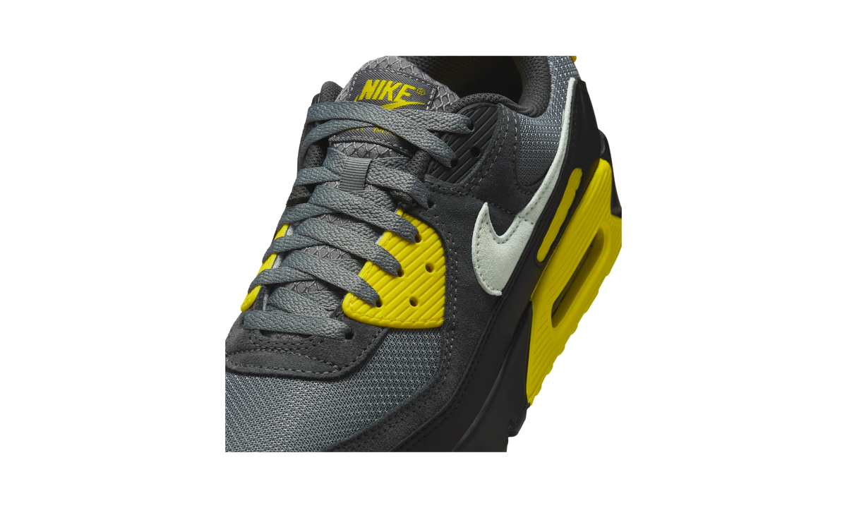 Overkicks - Nike Air Max 90 Smoke Grey Lightning (DM0029-016) - detalle lateral interior