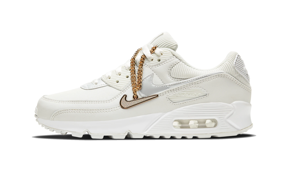 Overkicks - Nike Air Max 90 Swoosh Chain (DC1161-100) - vista lateral