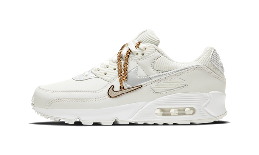 Overkicks - Nike Air Max 90 Swoosh Chain (DC1161-100) - vista lateral