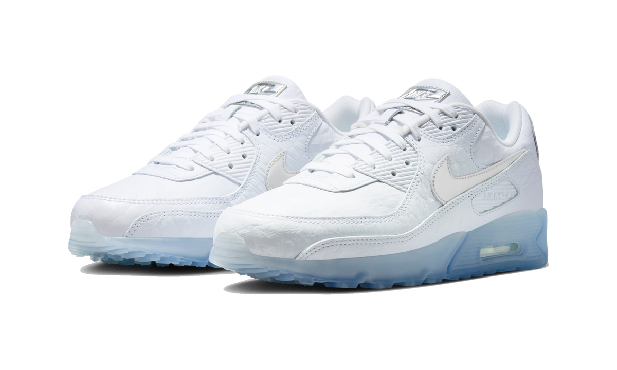 Overkicks - Nike Air Max 90 Terrascape White Croc Blue Tint (IU3638-100) - vista trasera