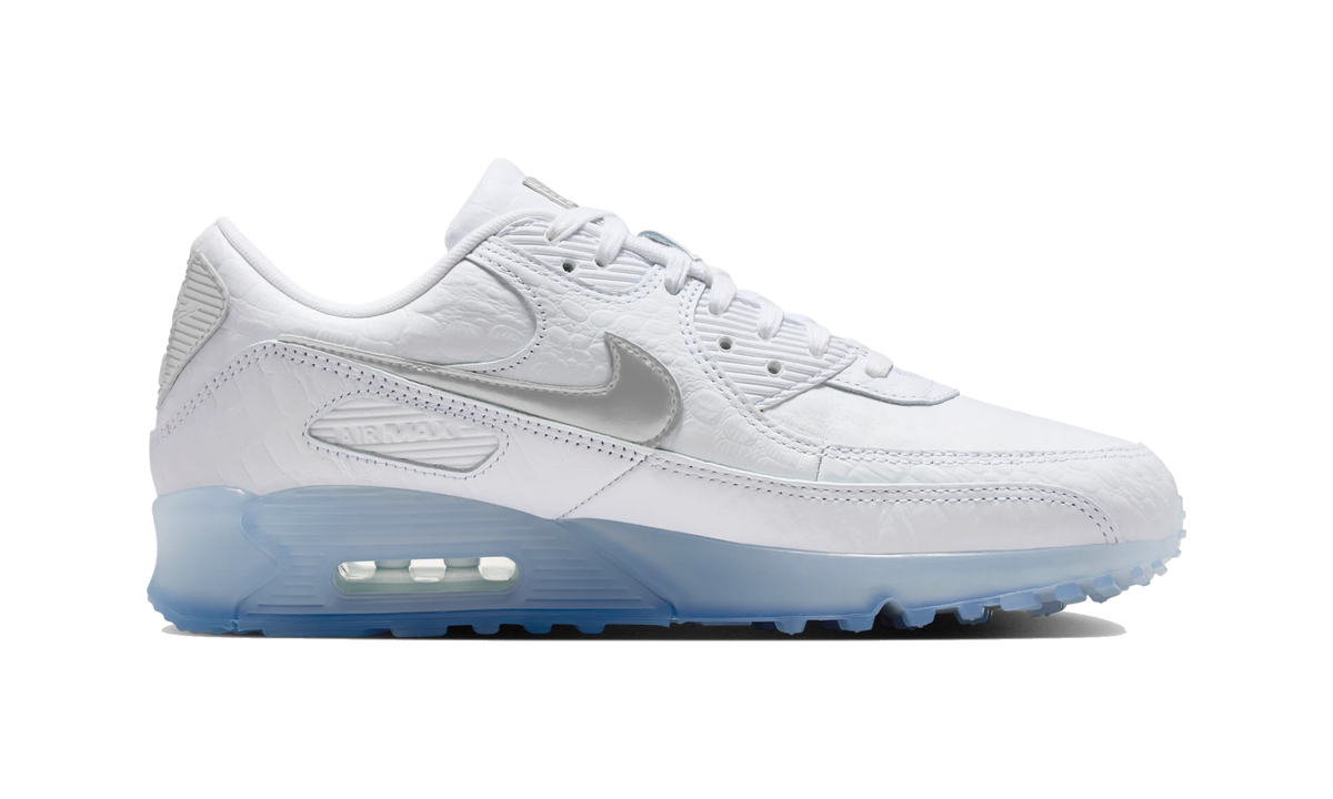 Overkicks - Nike Air Max 90 Terrascape White Croc Blue Tint (IU3638-100) - detalle suela