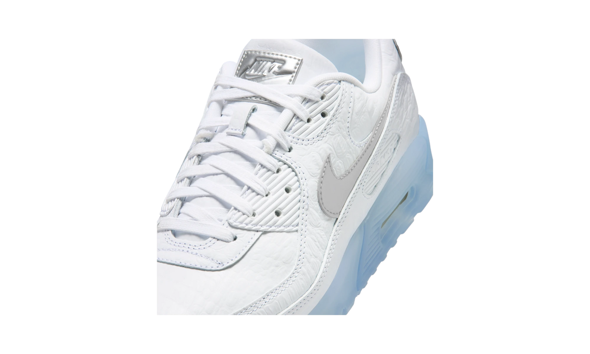 Overkicks - Nike Air Max 90 Terrascape White Croc Blue Tint (IU3638-100) - detalle lateral interior