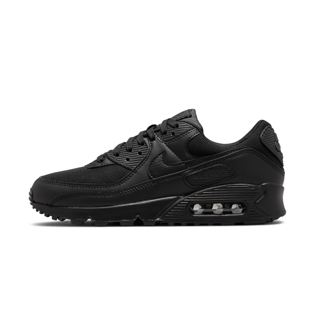 Overkicks - Nike Air Max 90 Triple Black (DH8010-001) - vista lateral