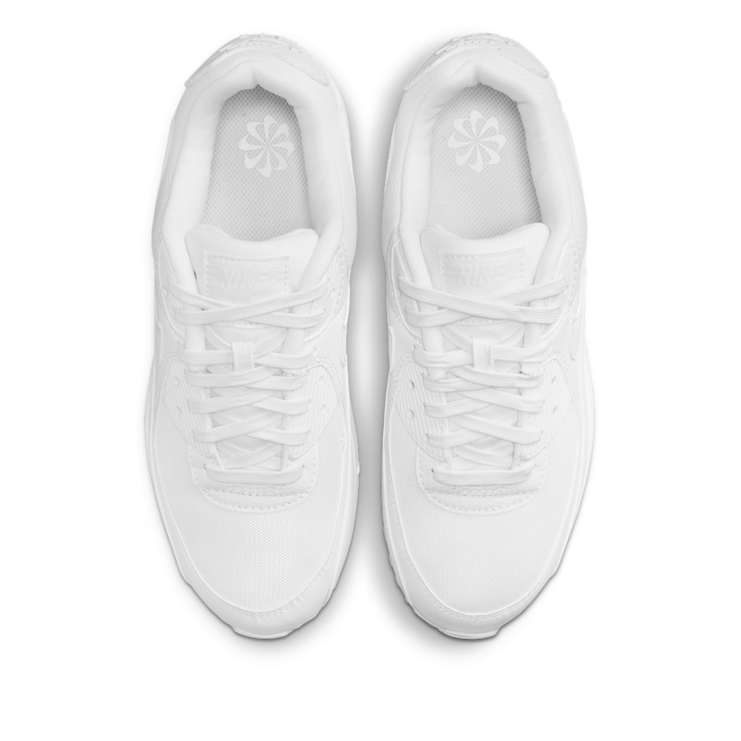 Overkicks - Nike Air Max 90 Triple White (2022) (DH8010-100) - vista trasera