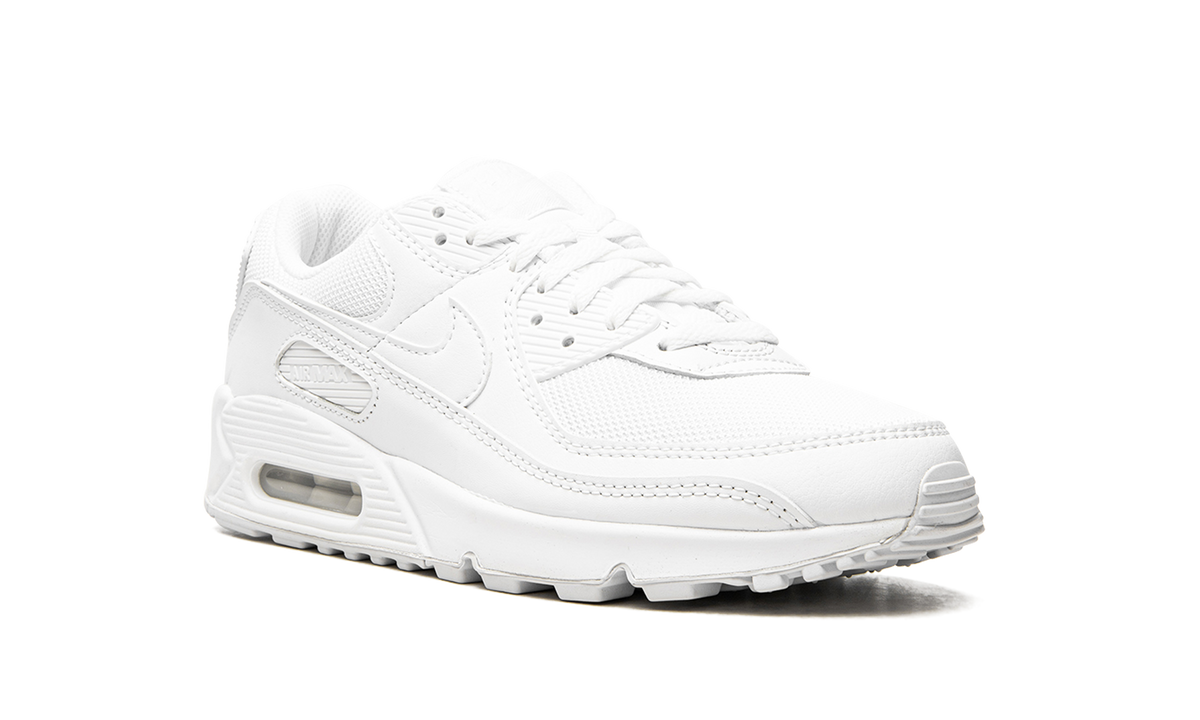 Overkicks - Nike Air Max 90 Triple White (CQ2560-100) - detalle lateral interior