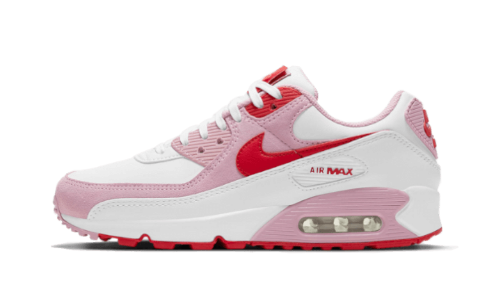 Overkicks - Nike Air Max 90 Valentines Day (2021) (DD8029-100) - vista lateral