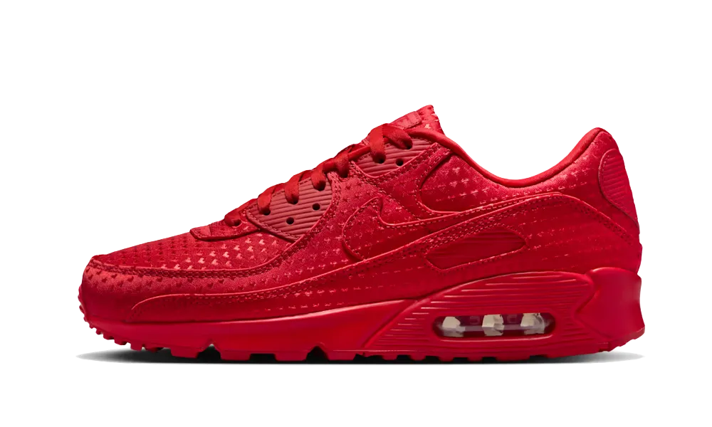 Overkicks - Nike Air Max 90 Valentines Day University Red (2026) (IB6606-600) - vista lateral