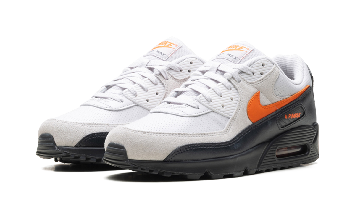Overkicks - Nike Air Max 90 Vast Grey Safety Orange (IF0670-003) - vista trasera