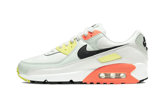 Overkicks - Nike Air Max 90 White Barely Green Bright Mango (CV8819-101) - vista lateral