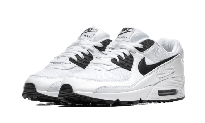 Overkicks - Nike Air Max 90 White Black (2020) (CT1028-103) - vista trasera