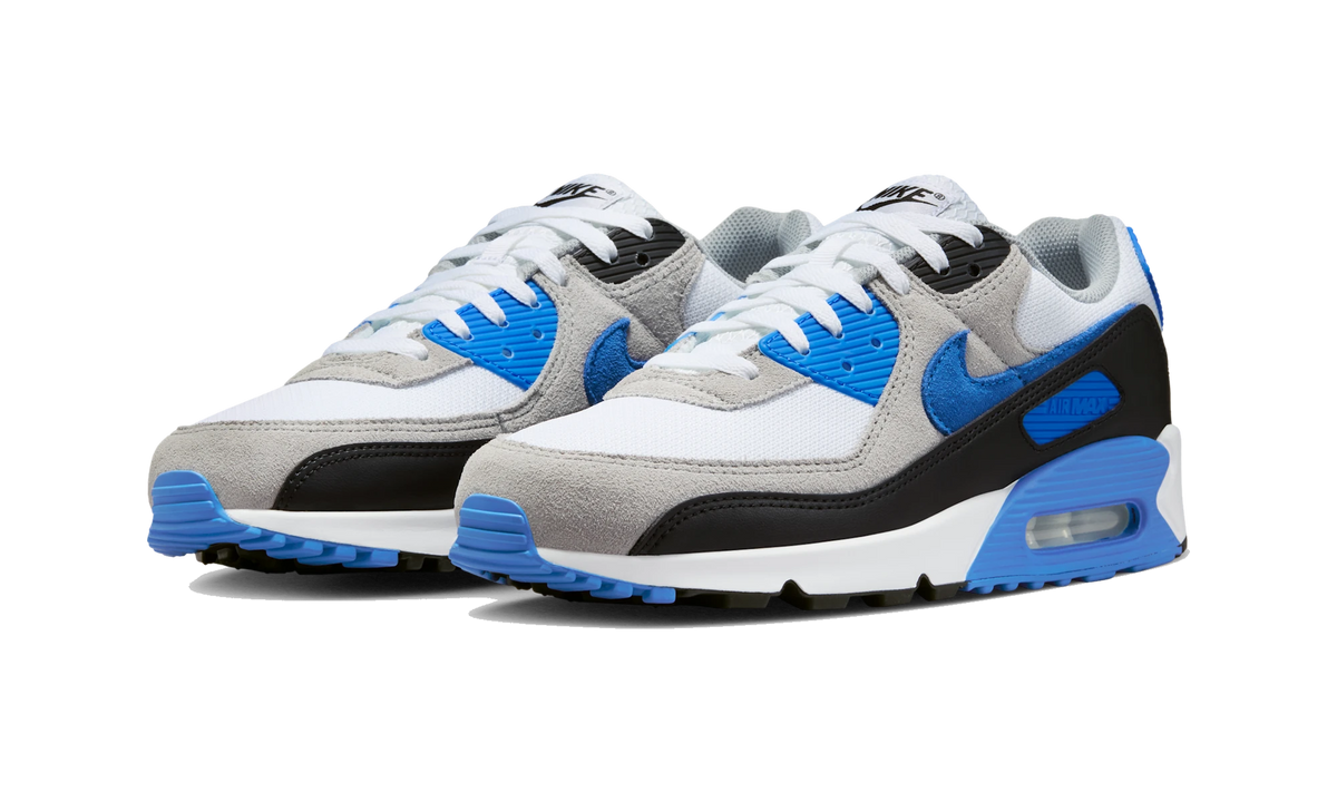 Overkicks - Nike Air Max 90 White Blue Crystal (DM0029-122) - vista trasera