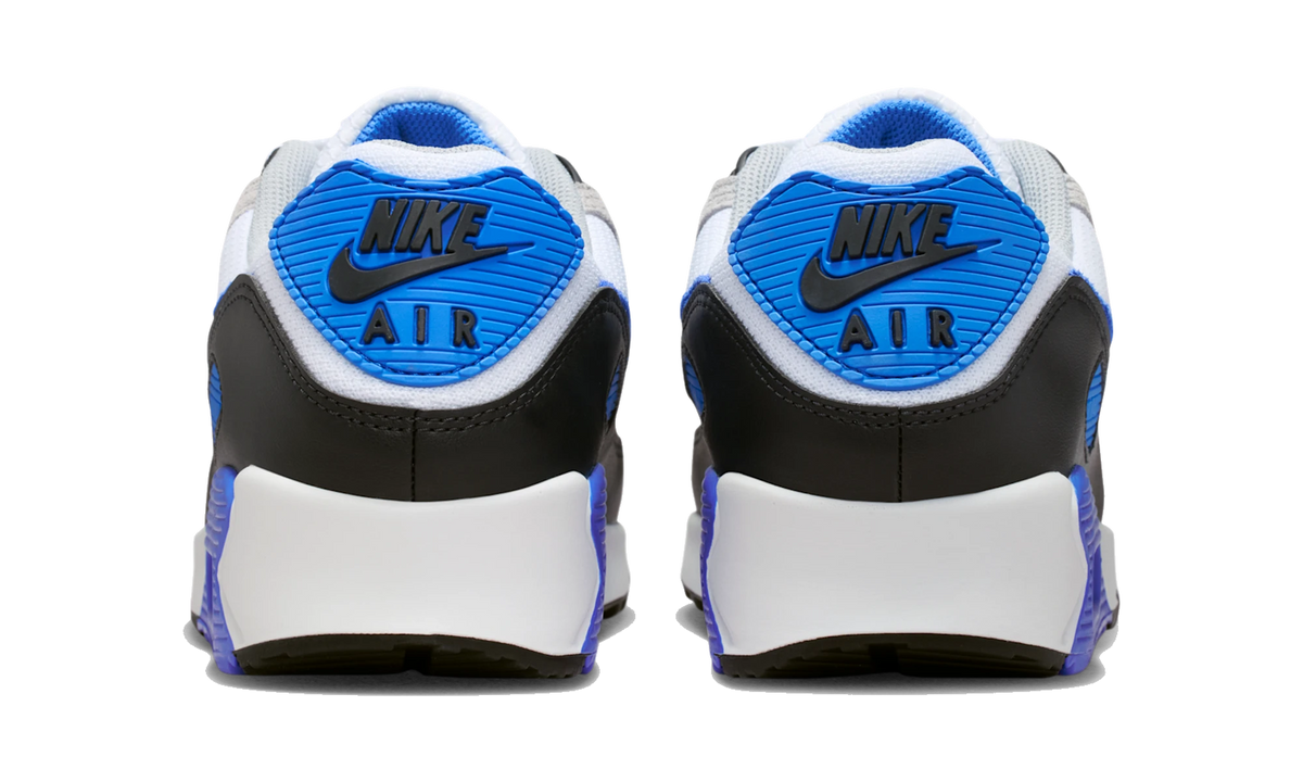 Overkicks - Nike Air Max 90 White Blue Crystal (DM0029-122) - detalle talón