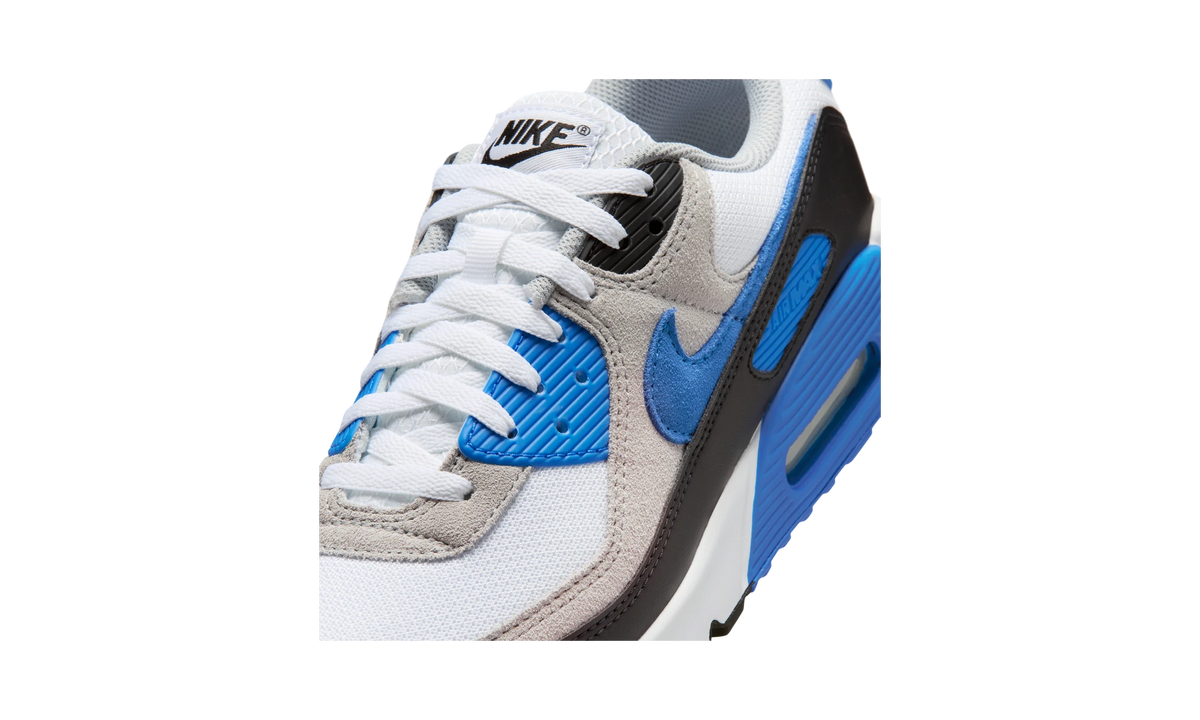 Overkicks - Nike Air Max 90 White Blue Crystal (DM0029-122) - detalle lateral interior