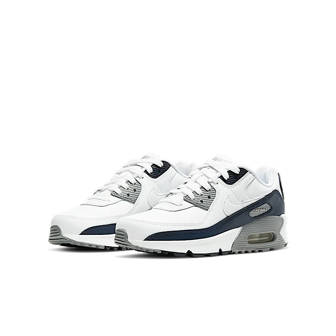 Overkicks - Nike Air Max 90 White Grey Obsidian (CD6864-105) - vista trasera