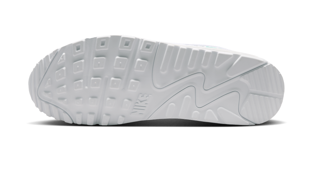 Overkicks - Nike Air Max 90 White Hyper Turquoise (IB7680-101) - par completo