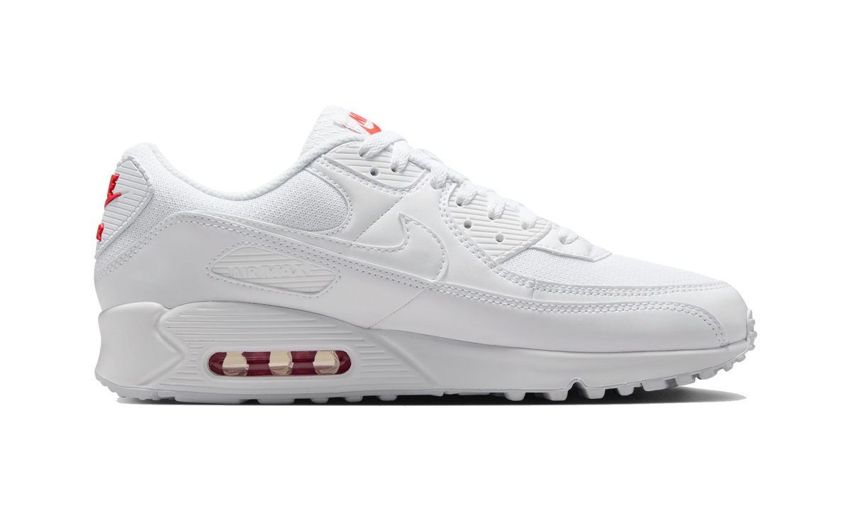 Overkicks - Nike Air Max 90 White Light Crimson (DM0029-118) - detalle suela