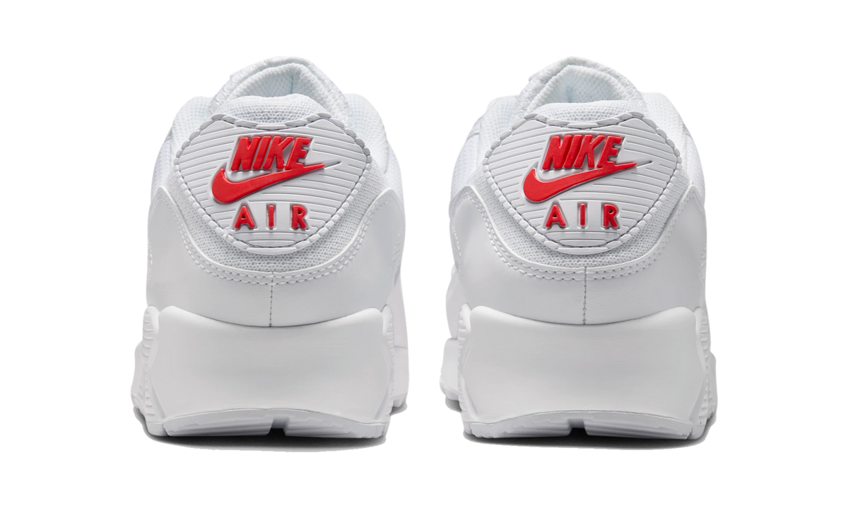 Overkicks - Nike Air Max 90 White Light Crimson (DM0029-118) - detalle talón