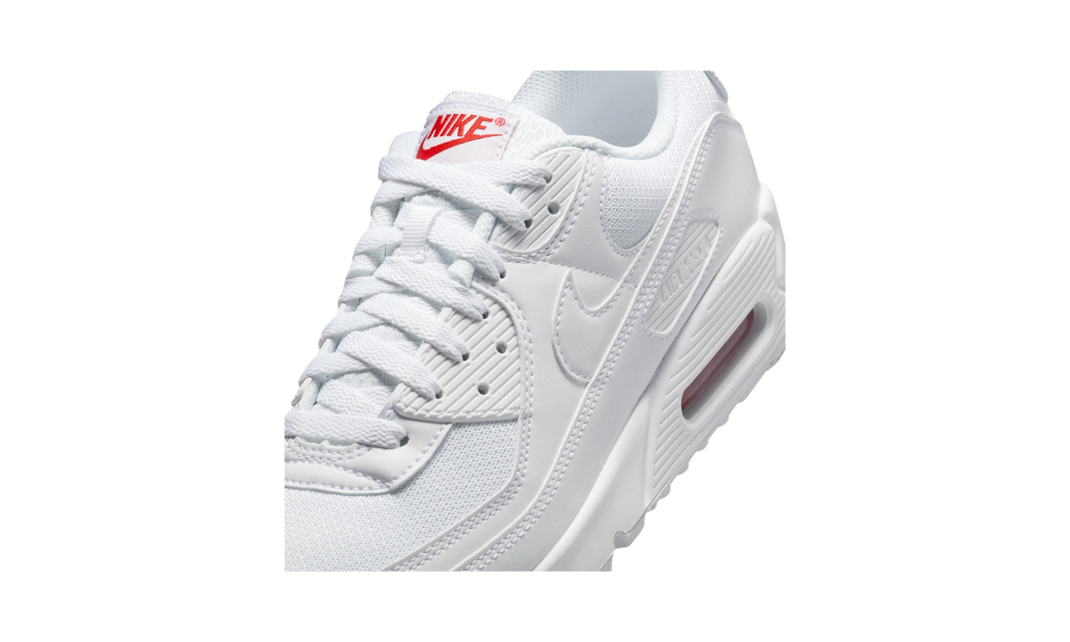 Overkicks - Nike Air Max 90 White Light Crimson (DM0029-118) - detalle lateral interior