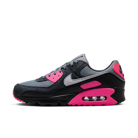 Overkicks - Nike Air Max 90 Wolf Grey Hyper Pink (DM0029-010) - vista lateral