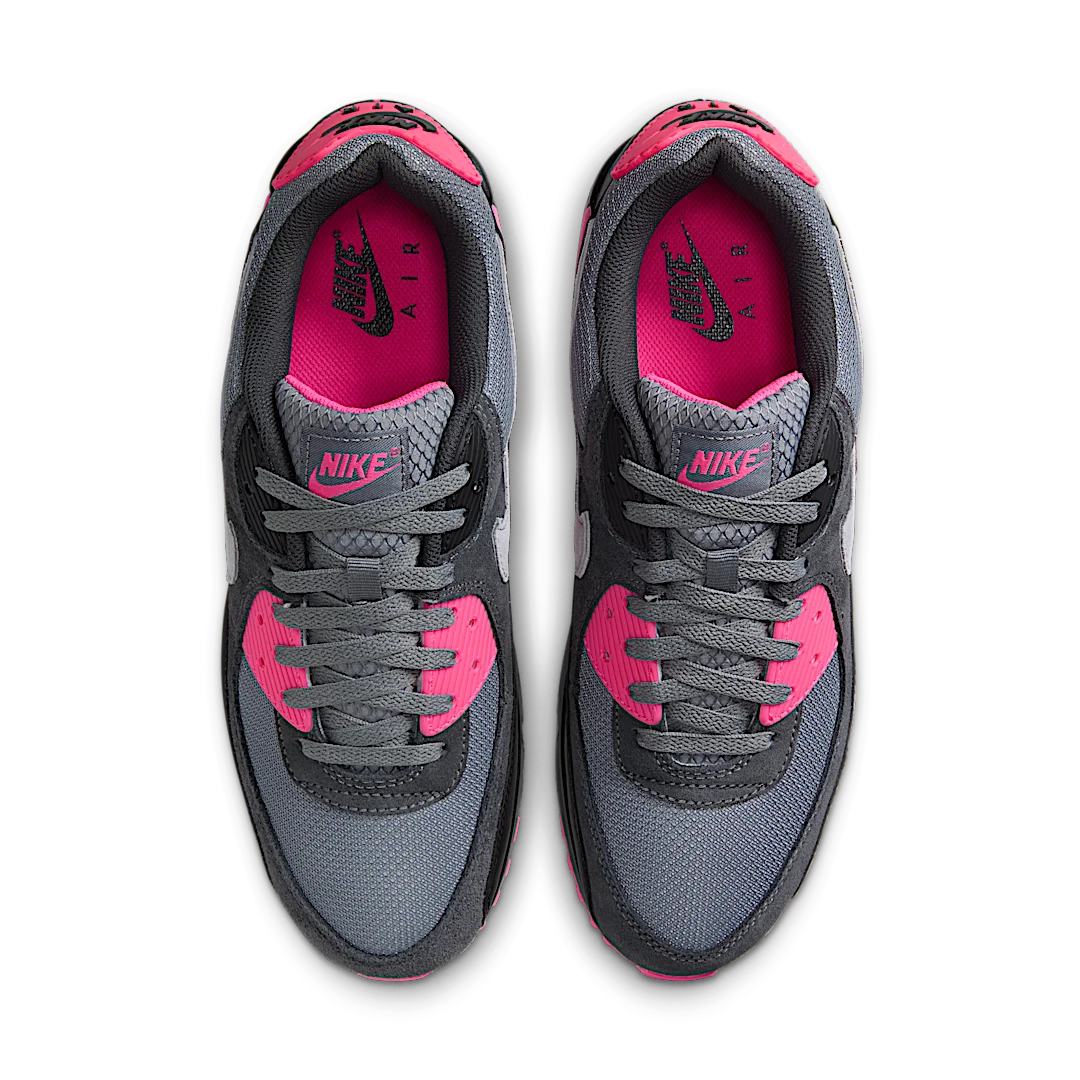 Overkicks - Nike Air Max 90 Wolf Grey Hyper Pink (DM0029-010) - par completo