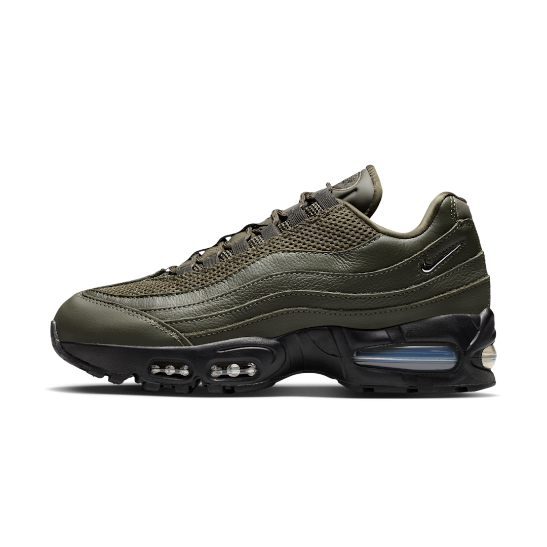 Overkicks - Nike Air Max 95 Big Bubble Cargo Khaki Jewel Swoosh (IH1413-300) - vista lateral