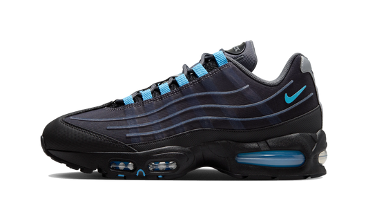 Overkicks - Nike Air Max 95 Big Bubble Tech Black University Blue (IH7853-002) - vista lateral