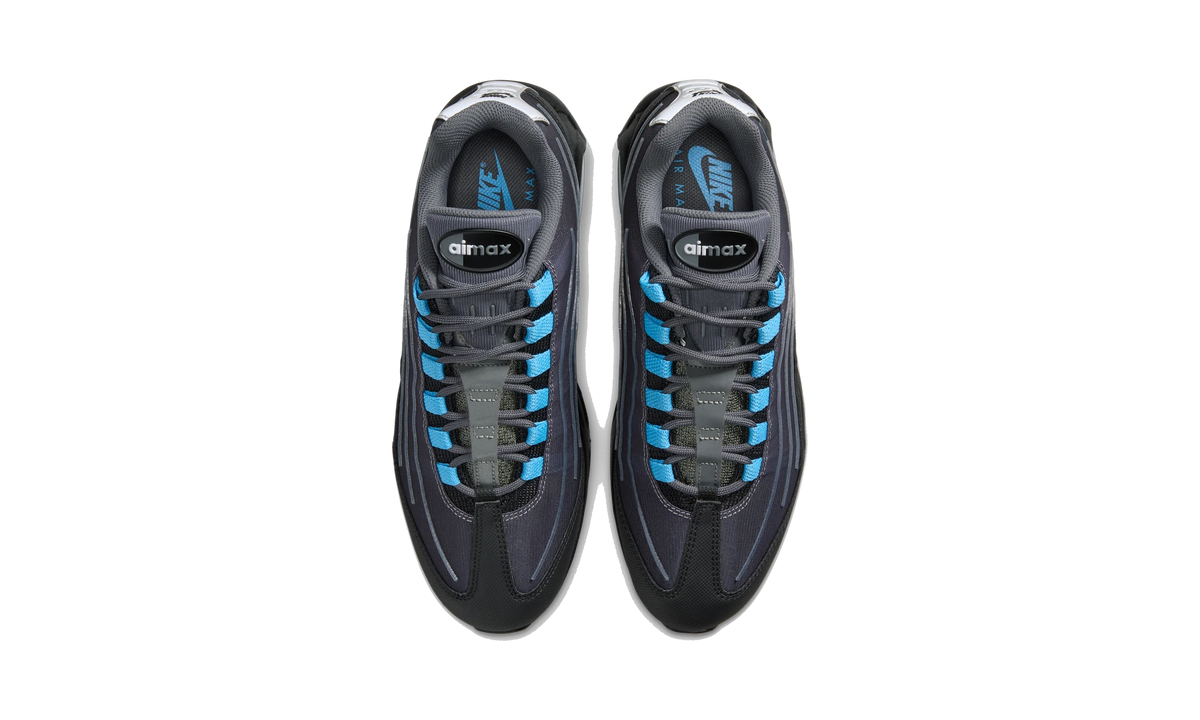 Overkicks - Nike Air Max 95 Big Bubble Tech Black University Blue (IH7853-002) - vista superior