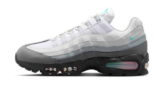 Overkicks - Nike Air Max 95 Big Bubble White Hyper Turquoise Pink Foam (IR1473-060) - vista lateral