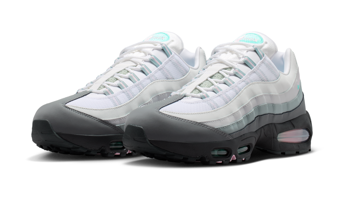 Overkicks - Nike Air Max 95 Big Bubble White Hyper Turquoise Pink Foam (IR1473-060) - vista trasera