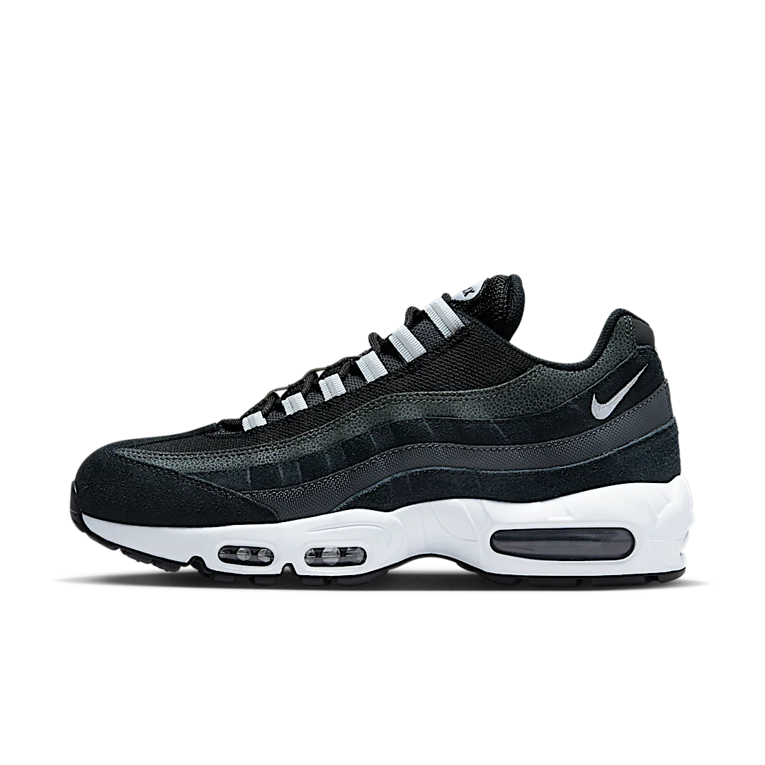 Overkicks - Nike Air Max 95 Black Anthracite Pure Platinum (DM0011-009) - vista lateral