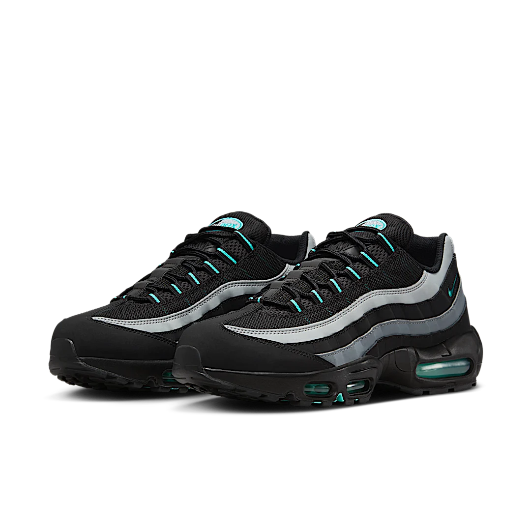 Overkicks - Nike Air Max 95 Black Aurora Green (HV6062-001) - vista trasera