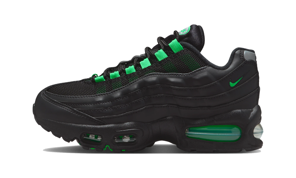 Overkicks - Nike Air Max 95 Black Green Shock (II4130-009) - vista lateral
