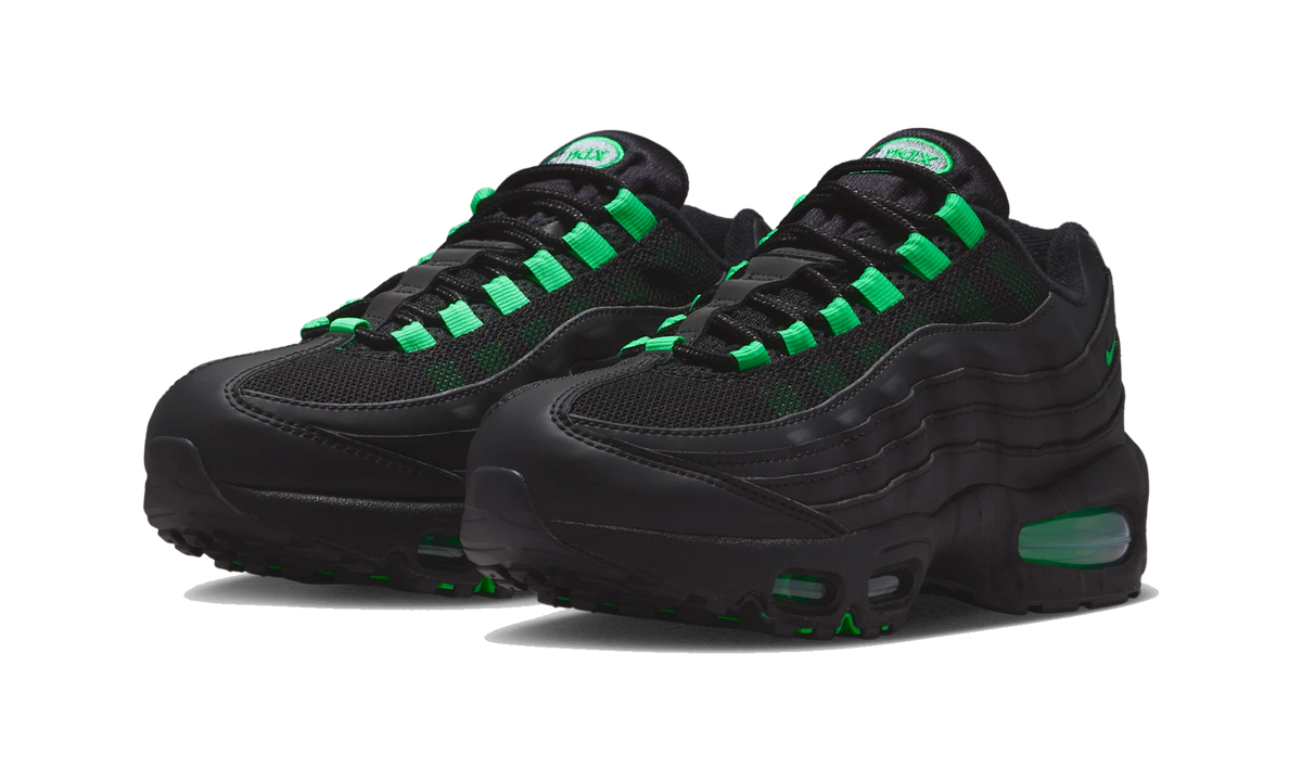 Overkicks - Nike Air Max 95 Black Green Shock (II4130-009) - vista trasera