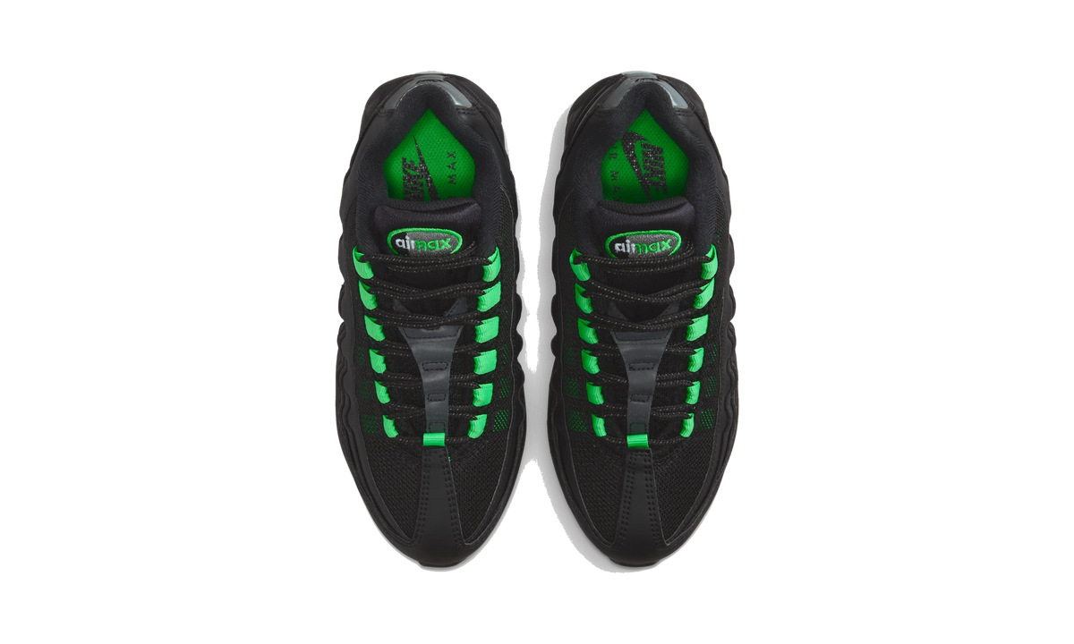 Overkicks - Nike Air Max 95 Black Green Shock (II4130-009) - vista superior