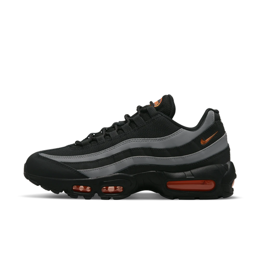 Overkicks - Nike Air Max 95 Black Grey Safety Orange (DX2657-001) - vista lateral
