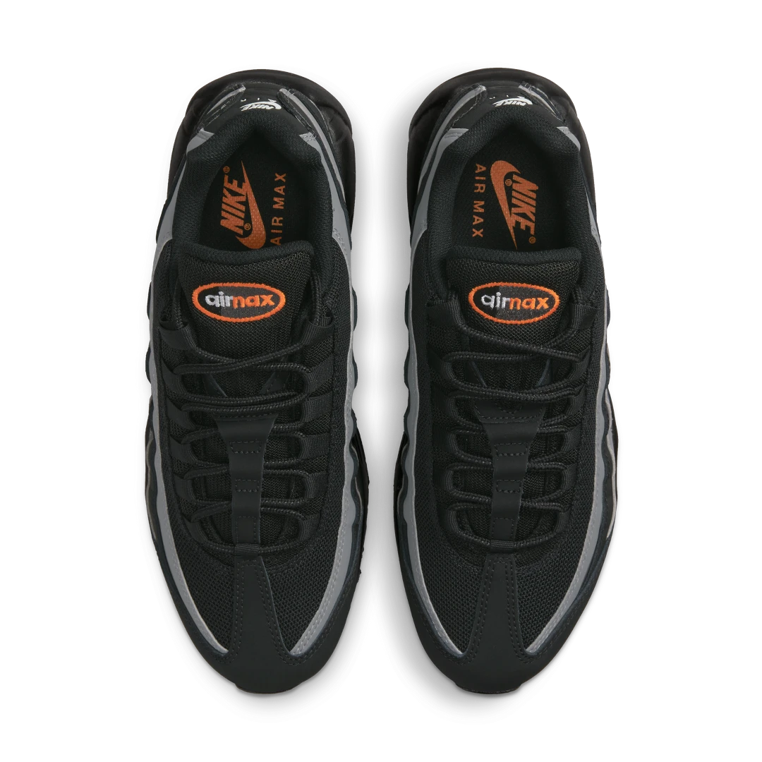Overkicks - Nike Air Max 95 Black Grey Safety Orange (DX2657-001) - par completo