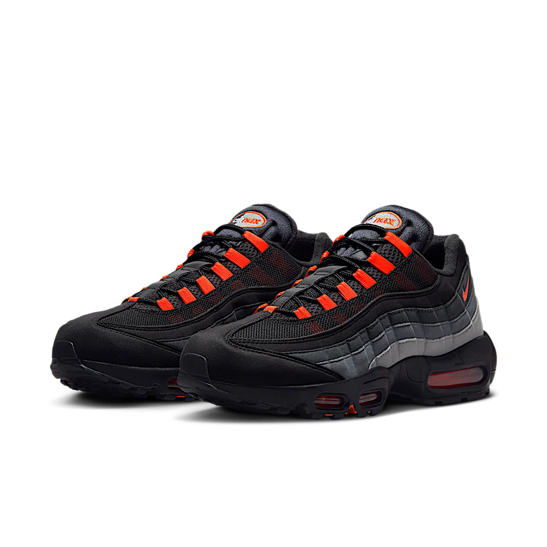 Overkicks - Nike Air Max 95 Black Hyper Crimson (FV4710-002) - vista trasera