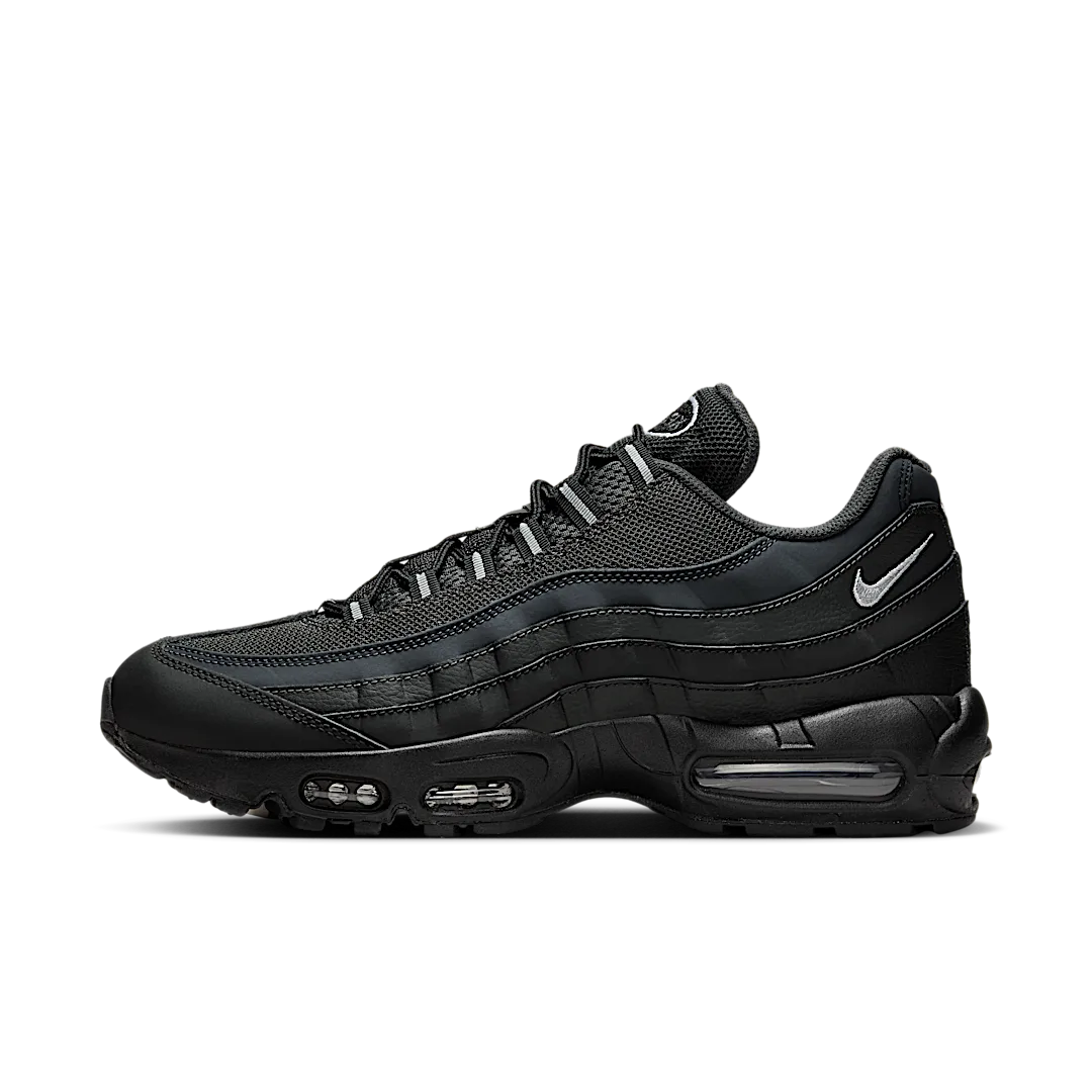 Overkicks - Nike Air Max 95 Black Silver (HF0121-002) - vista lateral