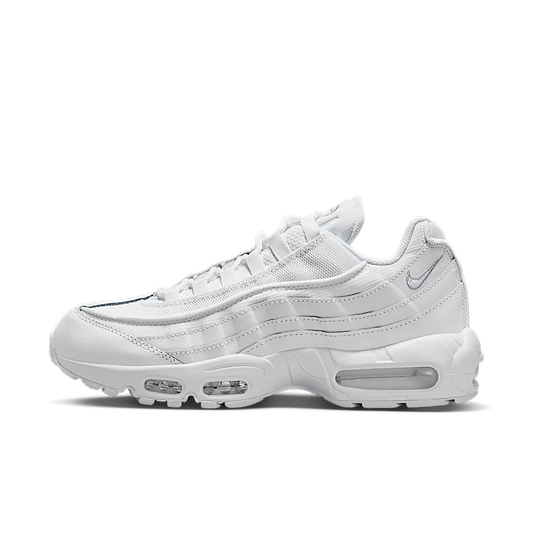 Overkicks - Nike Air Max 95 Essential White Grey Fog (CT1268-100) - vista lateral